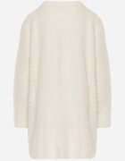 j&x Cardigan din lână croială lungă cu buzunare și nasturi decorativi Opejta Bej deschis