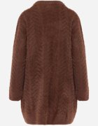 j&x Cardigan din lână croială lungă cu buzunare și nasturi decorativi Opejta Maro
