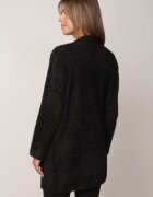 j&x Cardigan din lână croială lungă cu buzunare și nasturi decorativi Opejta Negru