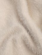 j&x Cardigan elegant cu fermoar din tricot pufos cu lână și bumbac bretele scurte Bej