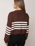 j&x Cardigan elegant cu lână în dungi Werise Maro