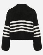 j&x Cardigan elegant cu lână în dungi Werise Negru