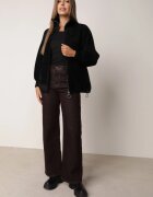 j&x Cardigan Negru