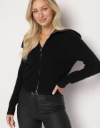 j&x Cardigan Negru
