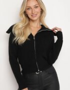 j&x Cardigan Negru