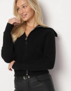 j&x Cardigan Negru