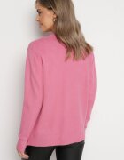 j&x Cardigan Roz închis din Bumbac cu Buzunare și Reliefuri Mevalee