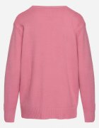 j&x Cardigan Roz închis din Bumbac cu Buzunare și Reliefuri Mevalee