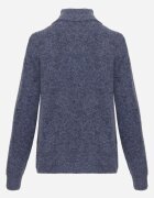 j&x Cardigan simplu cu fermoar cu guler tip tunică din tricot cu lână și bumbac Corraine Albastru