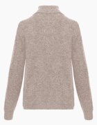 j&x Cardigan simplu cu fermoar cu guler tip tunică din tricot cu lână și bumbac Corraine Bej