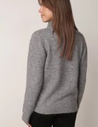 j&x Cardigan simplu cu fermoar cu guler tip tunică din tricot cu lână și bumbac Corraine Gri