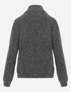 j&x Cardigan simplu cu fermoar cu guler tip tunică din tricot cu lână și bumbac Corraine Gri închis
