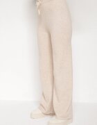 j&x Compleu Bej Deschis din Tricot cu Lână Pantaloni Cardigan și Vestă cu Nasturi Meviseffa