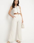 j&x Compleu bej deschis din viscoză și in Vestă și Pantaloni de costum Evialira