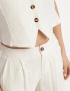 j&x Compleu bej deschis din viscoză și in Vestă și Pantaloni de costum Evialira