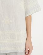 j&x Compleu Gri deschis din Vâscoză în Stil Rustic Bluză și Pantaloni Largi Ronilae