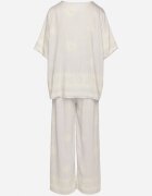 j&x Compleu Gri deschis din Vâscoză în Stil Rustic Bluză și Pantaloni Largi Ronilae
