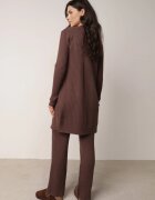 j&x Compleu Maro Tricotat cu Bumbac Pantaloni Vestă și Cardigan Lung Meviravia
