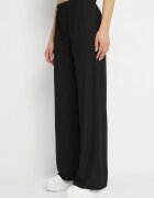 j&x Compleu Negru Striat Top Mulat și Pantaloni cu croială largă Miresia