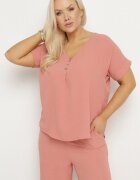 j&x Compleu Roz închis cu croială oversize Bluză și Pantaloni largi Amisora