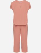 j&x Compleu Roz închis cu croială oversize Bluză și Pantaloni largi Amisora