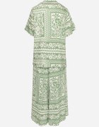 j&x Compleu Verde deschis cu Viscoză cu Motiv Floral Cămașă și Pantaloni Sonaniella