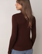 j&x Cu guler înalt din viscoză în stil clasic Timme Maro