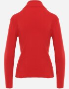 j&x Cu guler înalt din viscoză în stil clasic Timme Roșu