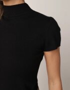 j&x Cu guler înalt din viscoză și mânecă scurtă Gobeli Negru