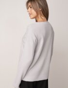 j&x Elegant Pulover cu lână decorat cu zirconii Witra Gri