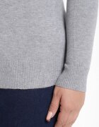 j&x Guler înalt Gri din Bumbac cu Croială Dreaptă Gemista