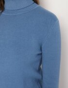 j&x Maletă Albastră cu Lână cu Croială Clasică Zozilya