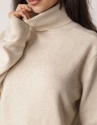 j&x Maletă Bej deschis Casual cu Lână cu Croială Dreaptă Reiselia