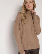 j&x Maletă Casual Bej cu Lână cu Croială Dreaptă Reiselia