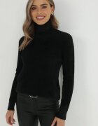 j&x Maletă neagră de lână lungă Humie