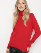 j&x Maletă Roșie Casual cu Lână și Croială Dreaptă Reiselia