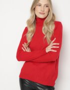 j&x Maletă Roșie Casual cu Lână și Croială Dreaptă Reiselia