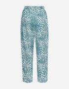 j&x Pantaloni Albaștri Regular cu Elastic în Talie și Decolteu Abstract Cleava