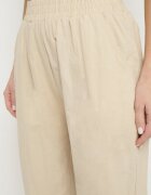 j&x Pantaloni Bej de Bumbac cu Talie Înaltă Vivivara
