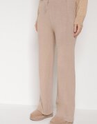 j&x Pantaloni căptușiți tricotați cu croială largă bej Miorea