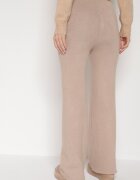 j&x Pantaloni căptușiți tricotați cu croială largă bej Miorea