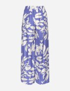 j&x Pantaloni de viscoză albaștri cu croi larg cu talie înaltă cu imprimeu floral Neorilia