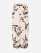 j&x Pantaloni din viscoză largi cu motiv floral Casual Nelinore Maro