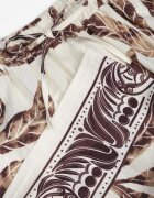 j&x Pantaloni din viscoză largi cu motiv floral Casual Nelinore Maro