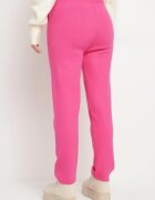 j&x Pantaloni Fuchsia din bumbac cu talie înaltă și șnur în talie Venerithra