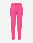 j&x Pantaloni Fuchsia din bumbac cu talie înaltă și șnur în talie Venerithra