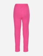 j&x Pantaloni Fuchsia din bumbac cu talie înaltă și șnur în talie Venerithra