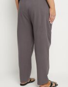 j&x Pantaloni Gri Clasici din Bumbac cu Elastic în Talie Olozi