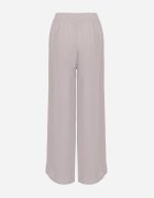 j&x Pantaloni Gri Larghi din Bumbac Decorați cu Legătură Rosadira