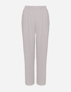 j&x Pantaloni Gri Largi cu Bumbac și Talie Înaltă Neorenna